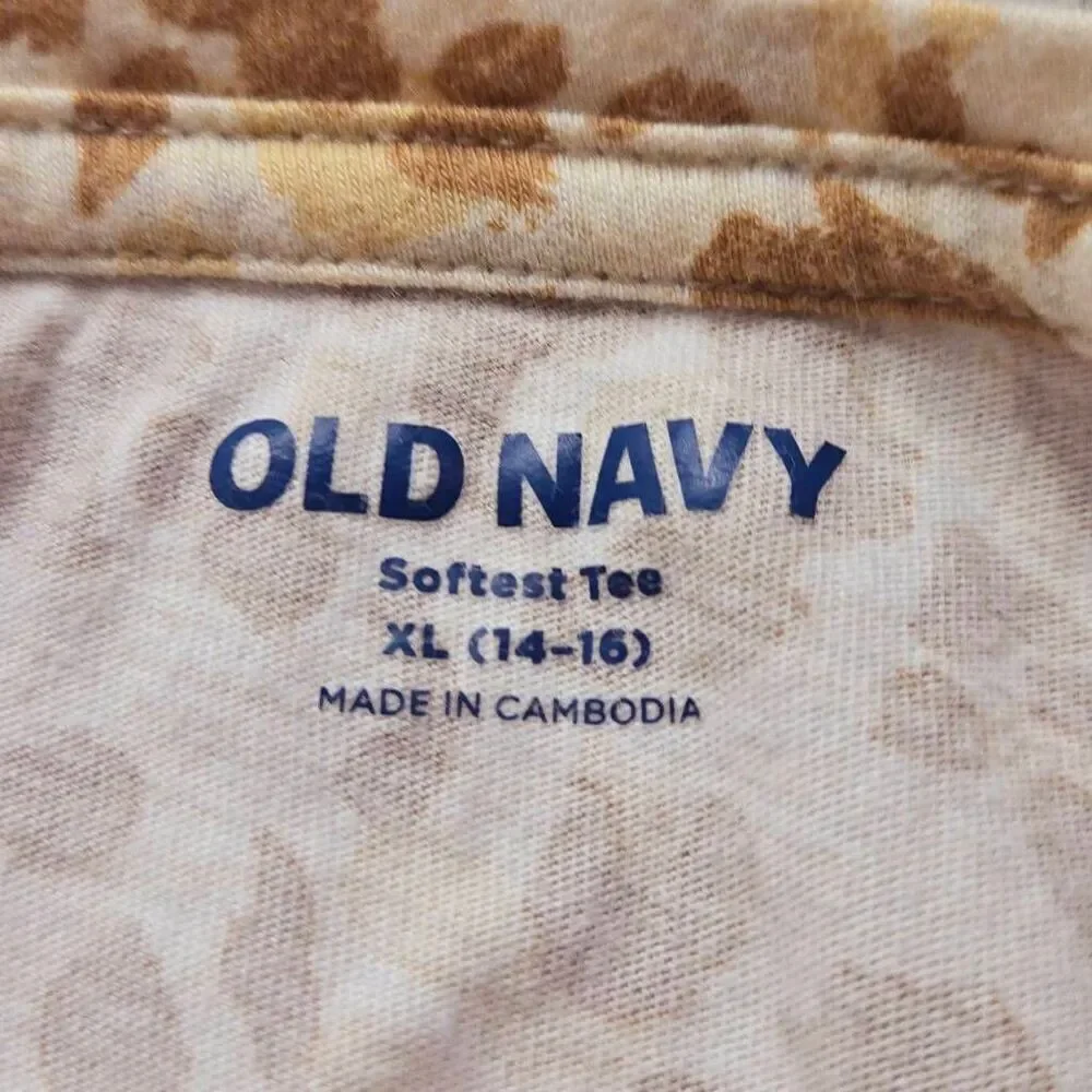 Old Navy Leopard shirt XL14/16